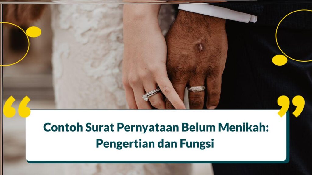 Persyaratan apa saja untuk menikah?