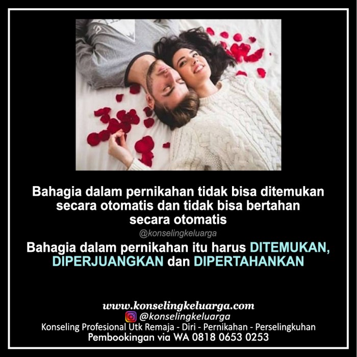 Apa yang membuat bahagia dalam pernikahan?