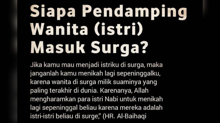 Surga istri ada di mana?