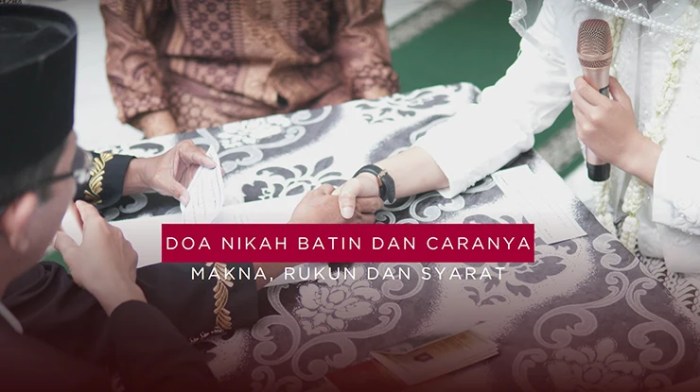 Apa yang dimaksud dengan nikah batin?