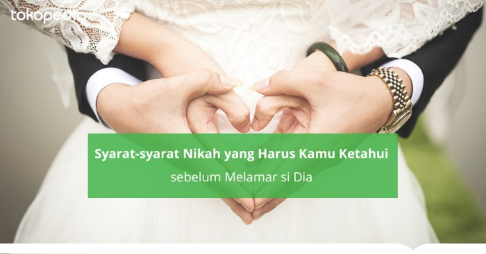 Syarat2 nikah buat laki2?