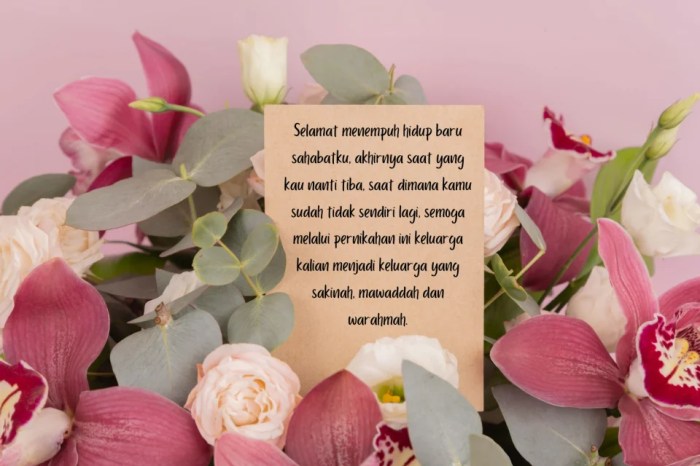 Apa kata kata untuk orang menikah?