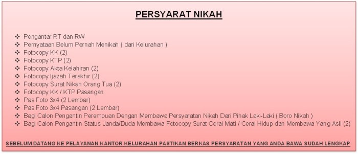 Syarat menikah 2024?