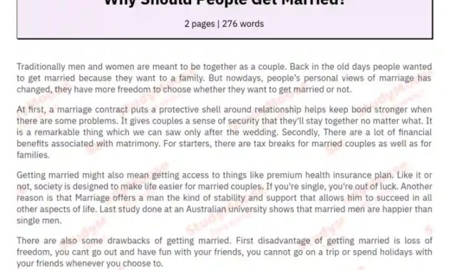 Kenapa orang itu harus menikah?