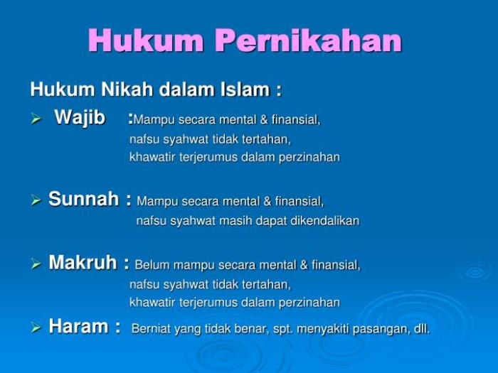 Apa hukum seseorang menikah?