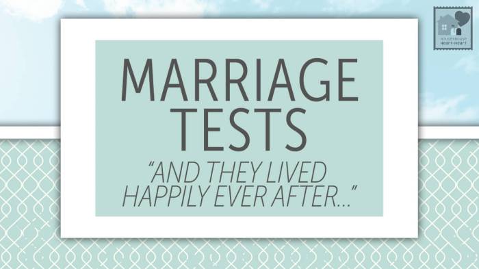 Marriage tests heart house family Apa saja ujian setelah menikah?