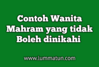 Apa sebab yang menjadi seorang wanita tidak boleh dinikahi sementara waktu?